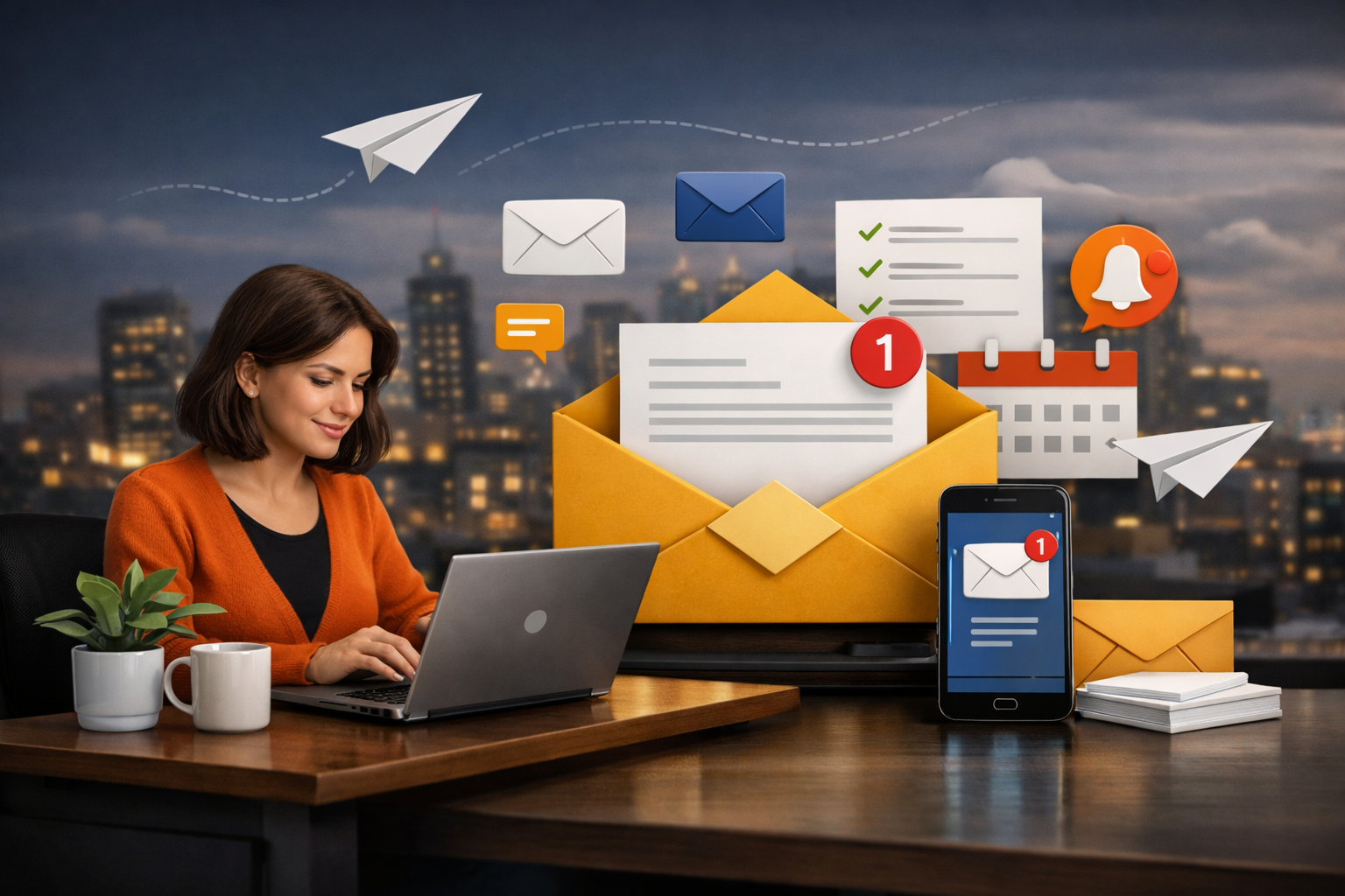 Mail app illustration